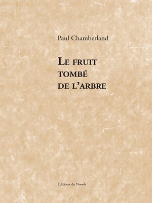 cover image of Le fruit tombé de l'arbre